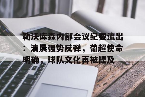 kaiyun开云-关于勒沃库森内部会议纪要流出：清晨强势反弹，葡超使命明确，球队文化再被提及的信息